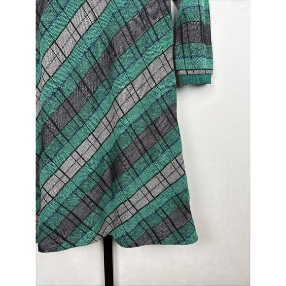 Anthropologie Aldo Martins Plaid Mohair Wool Sweater Dress Womens XS Chic Office - Picture 10 of 13
